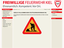 Tablet Screenshot of feuerwehr-kiel.de